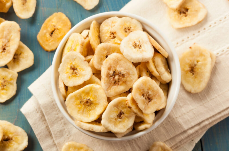 Sprøde bananchips