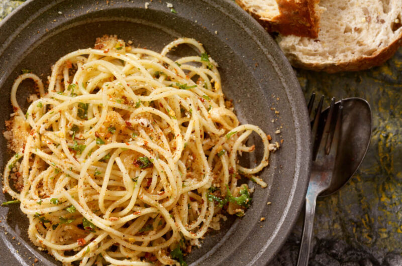 Pasta aglio e olio - Pasta med hvidløg og olie